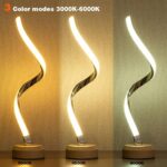 LED Spiral Table Lamp Modern Curved Desk Bedside Lamp Dimmable Warm White Night Light For Living Room And Bedroom - Image 7